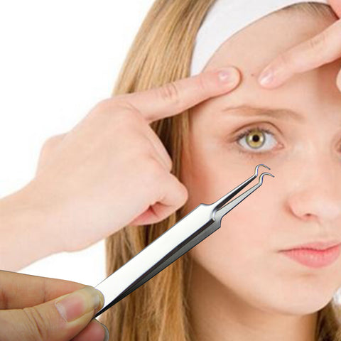 Stainless Steel Curved Acne Clip Remover