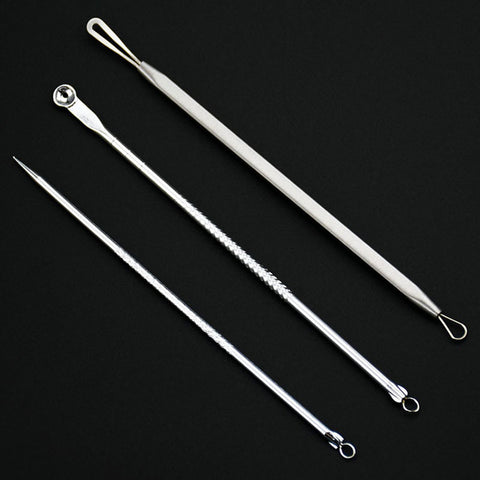 Silver Acne Tool Blemish Extractor