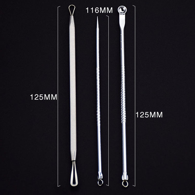 Silver Acne Tool Blemish Extractor