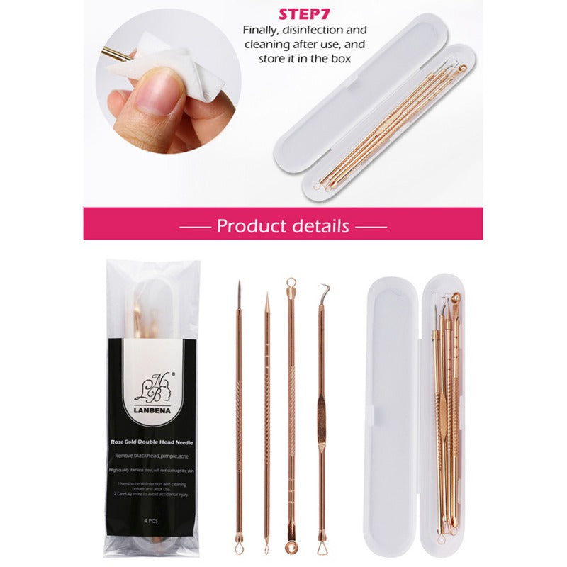 4 Set Acne Needle Remover